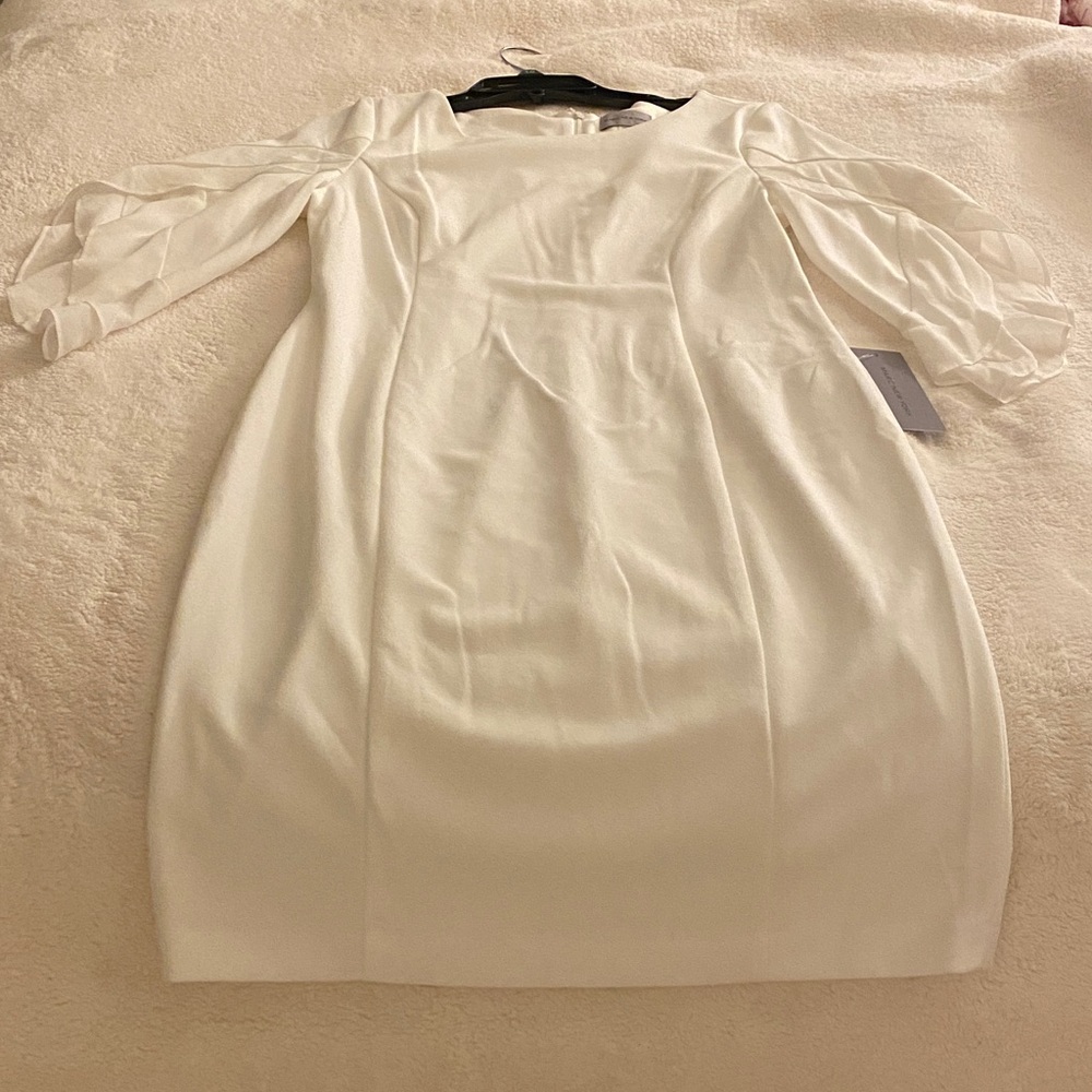 Marc New York White Long Sleeve Dress